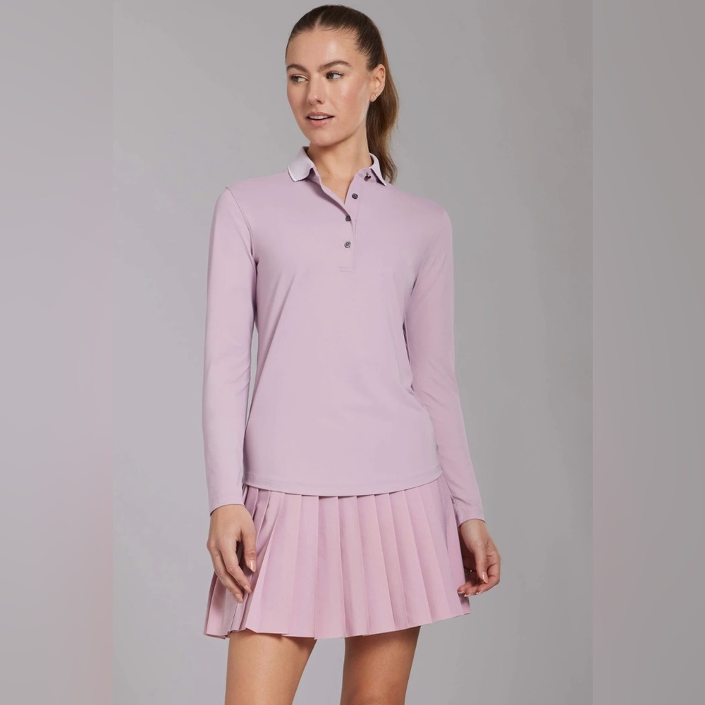 Greyson Scarlett Polo With Crowley Collar - size M